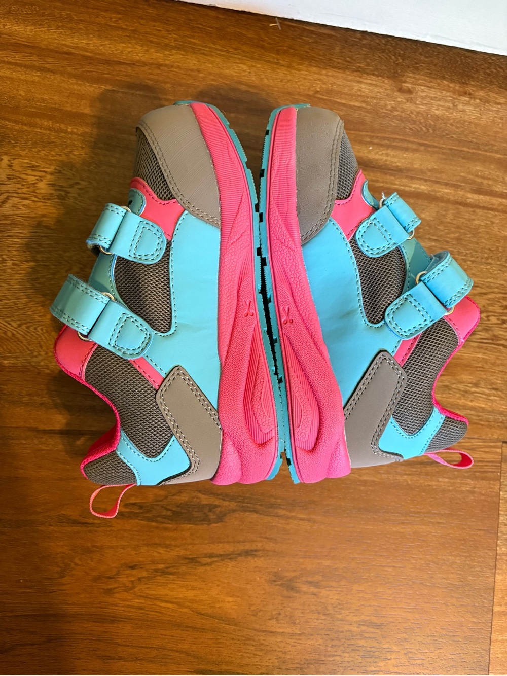 Piedro Orthopedic Sneakers Little Kids Size 12 in Gray, Blue & Pink - Picture 4 of 8